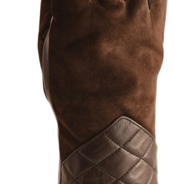 Quilted Glove - Brown